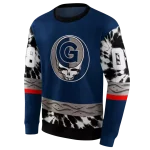 custom georgetown hoyas grateful vibes blue hoodie best selling