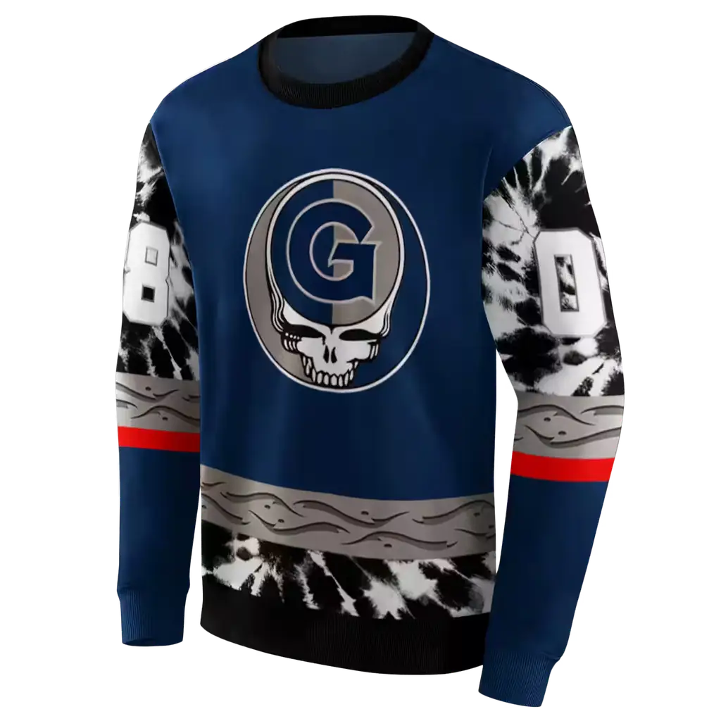 custom georgetown hoyas grateful vibes blue hoodie new arrival custom georgetown hoyas grateful vibes blue hoodie new arrival