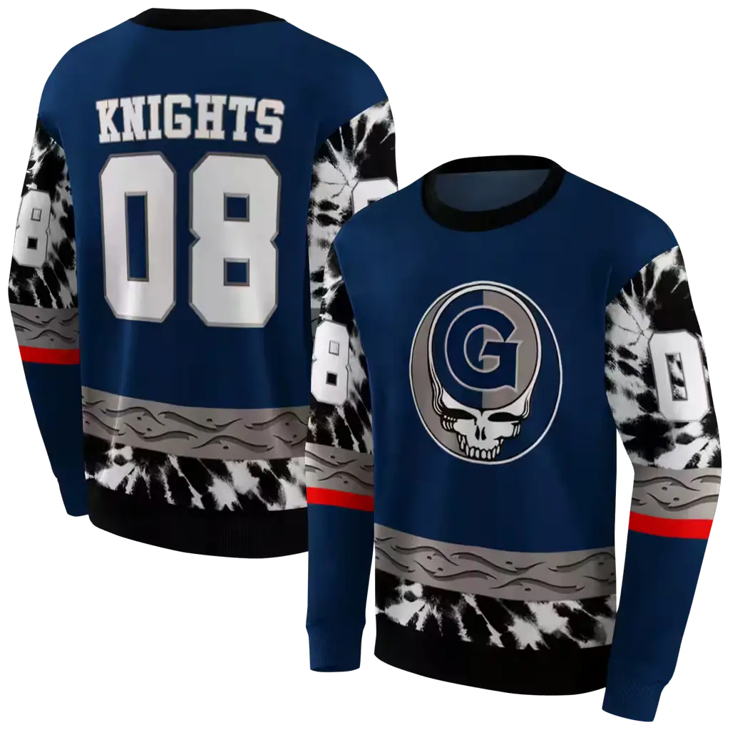 custom georgetown hoyas grateful vibes blue hoodie premium grade custom georgetown hoyas grateful vibes blue hoodie premium grade