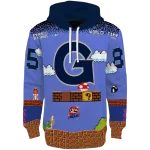 custom georgetown hoyas mario blue black hoodie best selling