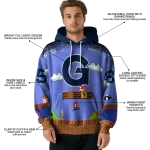custom georgetown hoyas mario blue black hoodie best selling