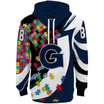 custom georgetown hoyas puzzle pieces blue hoodie best selling