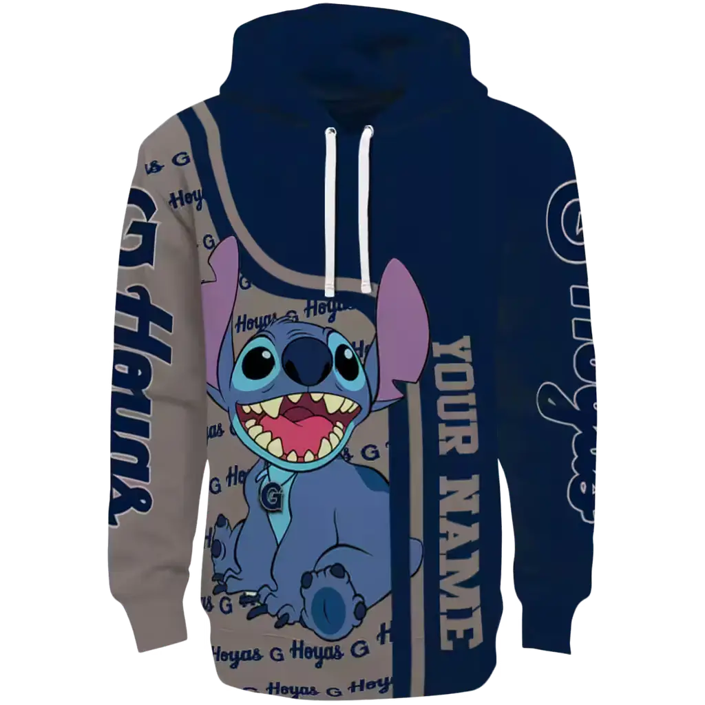 custom georgetown hoyas stitch blue hoodie best selling custom georgetown hoyas stitch blue hoodie best selling