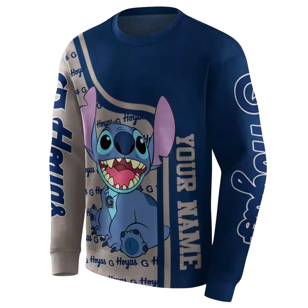 custom georgetown hoyas stitch blue hoodie new arrival custom georgetown hoyas stitch blue hoodie new arrival