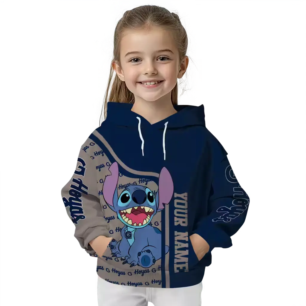 custom georgetown hoyas stitch blue hoodie top rated custom georgetown hoyas stitch blue hoodie top rated