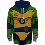 custom georgetown hoyas superhero armor blue green hoodie best selling