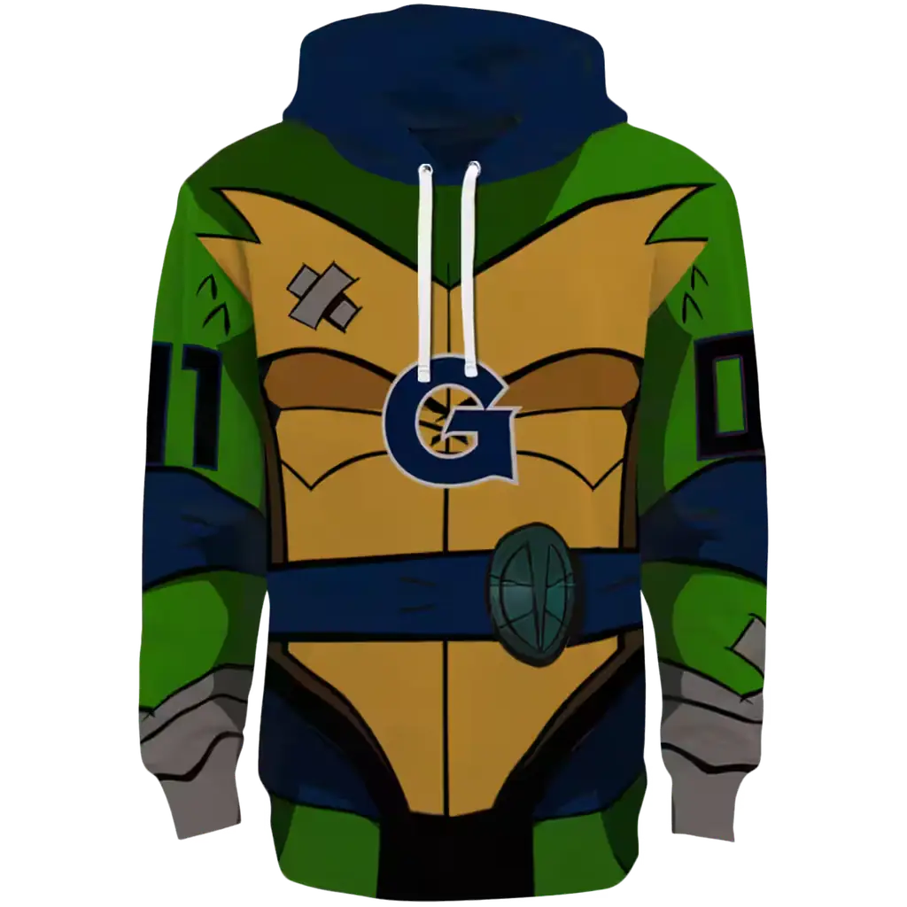 custom georgetown hoyas superhero armor blue green hoodie best selling custom georgetown hoyas superhero armor blue green hoodie best selling
