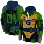custom georgetown hoyas superhero armor blue green hoodie best selling