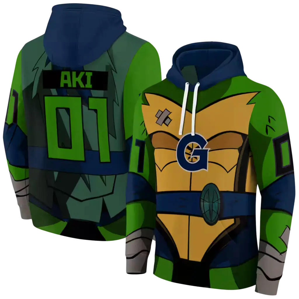 custom georgetown hoyas superhero armor blue green hoodie fashion forward custom georgetown hoyas superhero armor blue green hoodie fashion forward
