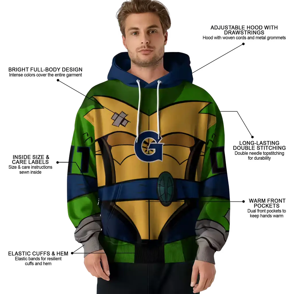 custom georgetown hoyas superhero armor blue green hoodie latest model custom georgetown hoyas superhero armor blue green hoodie latest model