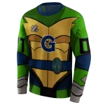 custom georgetown hoyas superhero armor blue green hoodie best selling