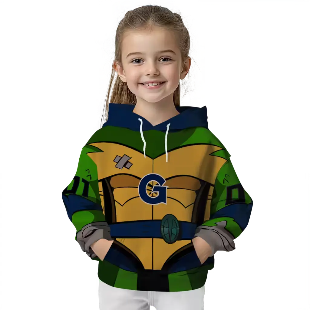 custom georgetown hoyas superhero armor blue green hoodie top rated custom georgetown hoyas superhero armor blue green hoodie top rated