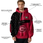 custom georgia bulldogs abstract shape red hoodie best selling