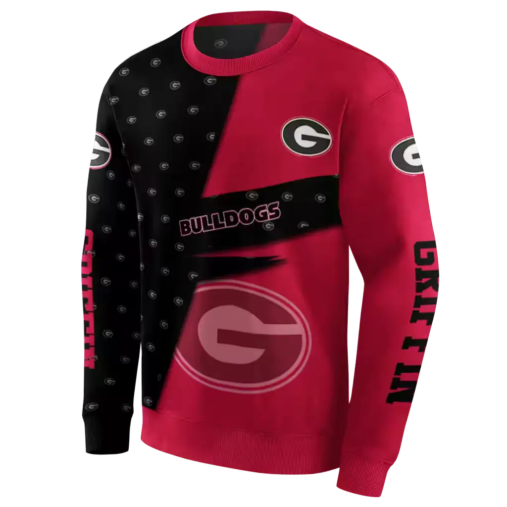 custom georgia bulldogs abstract shape red hoodie new arrival custom georgia bulldogs abstract shape red hoodie new arrival