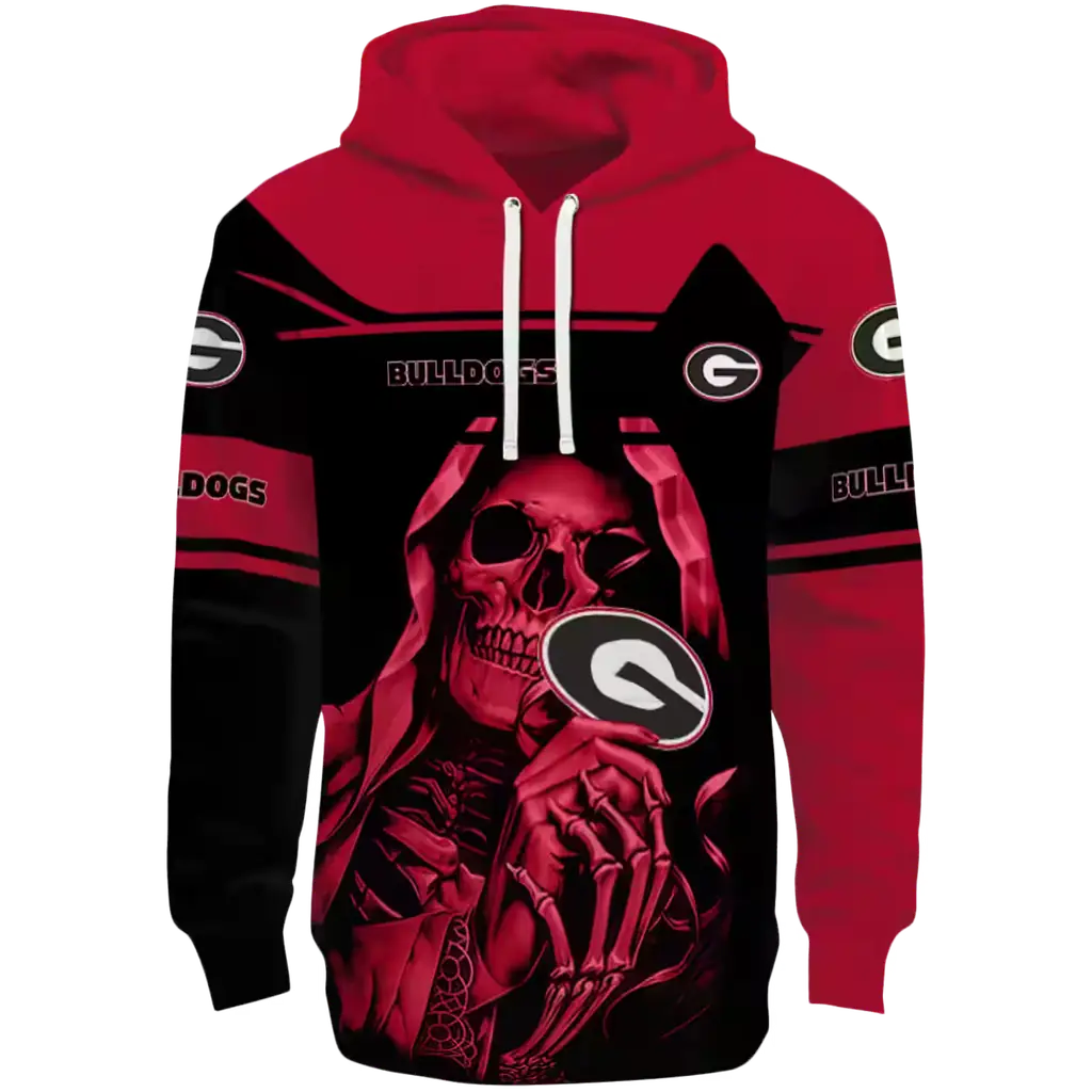 custom georgia bulldogs grim reaper red black hoodie best selling custom georgia bulldogs grim reaper red black hoodie best selling