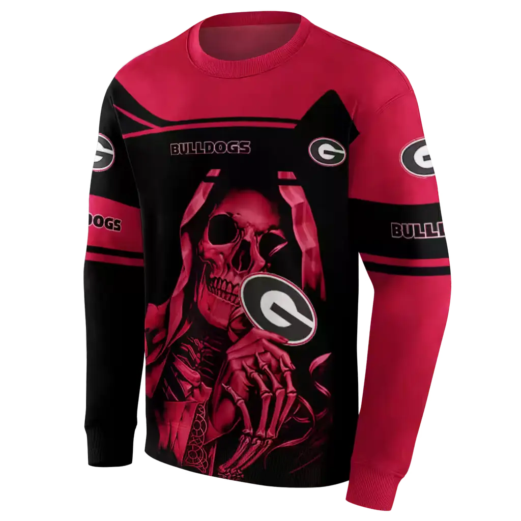 custom georgia bulldogs grim reaper red black hoodie new arrival custom georgia bulldogs grim reaper red black hoodie new arrival