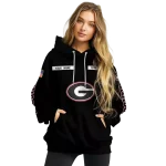 custom georgia bulldogs punisher skull black hoodie best selling