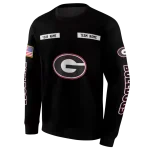 custom georgia bulldogs punisher skull black hoodie best selling