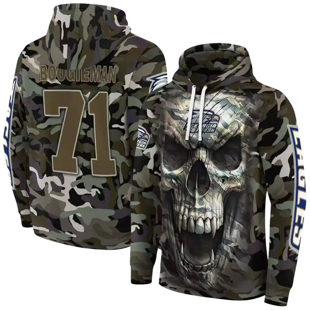 custom georgia southern eagles camo skull hoodie fashion forward custom georgia southern eagles camo skull hoodie fashion forward