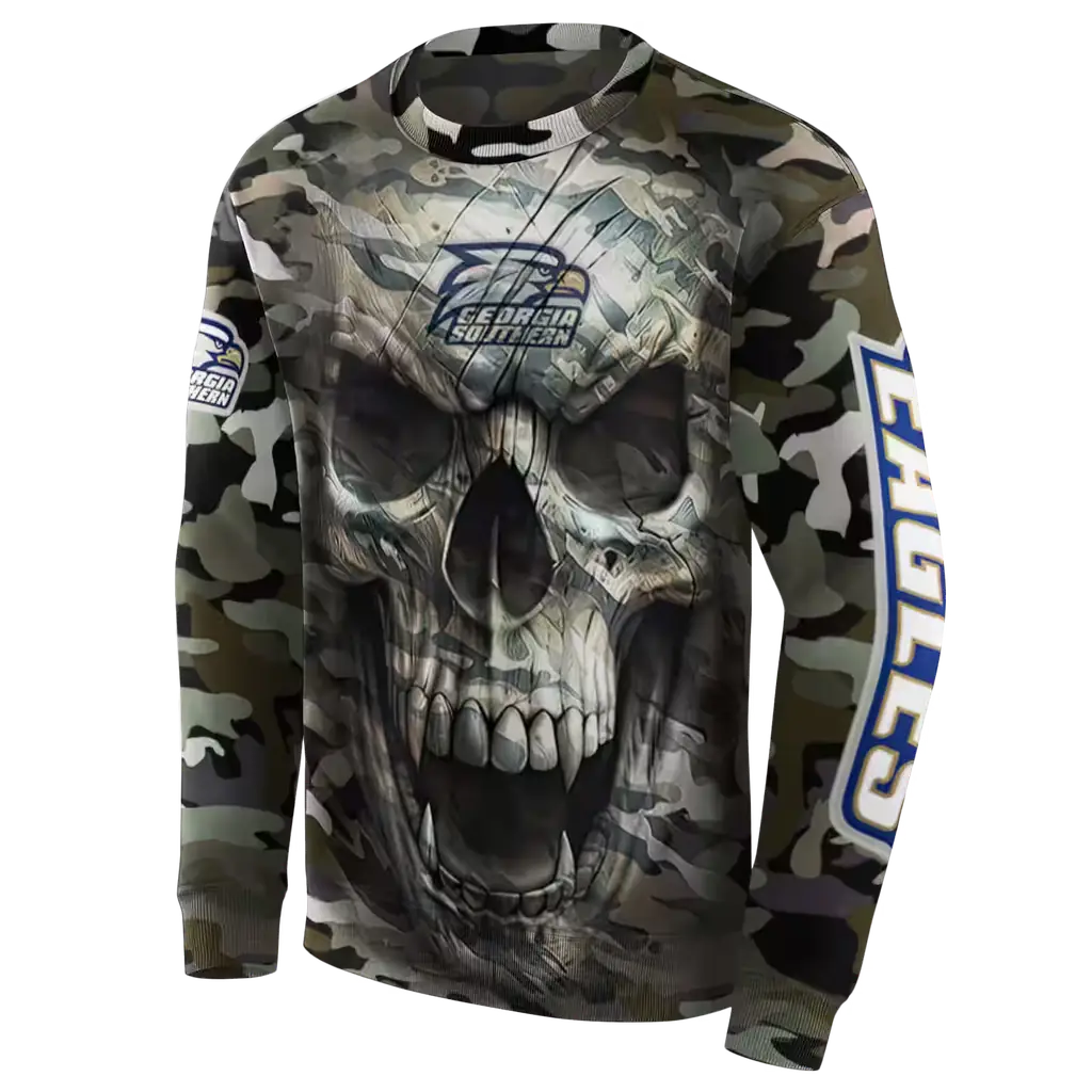 custom georgia southern eagles camo skull hoodie new arrival custom georgia southern eagles camo skull hoodie new arrival