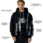 custom georgia southern eagles distressed flag blue black hoodie best selling
