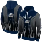 custom georgia southern eagles flame design blue hoodie best selling