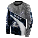 custom georgia southern eagles hexagonal mesh blue black gray hoodie best selling