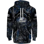 custom georgia southern eagles hunting theme blue black hoodie best selling