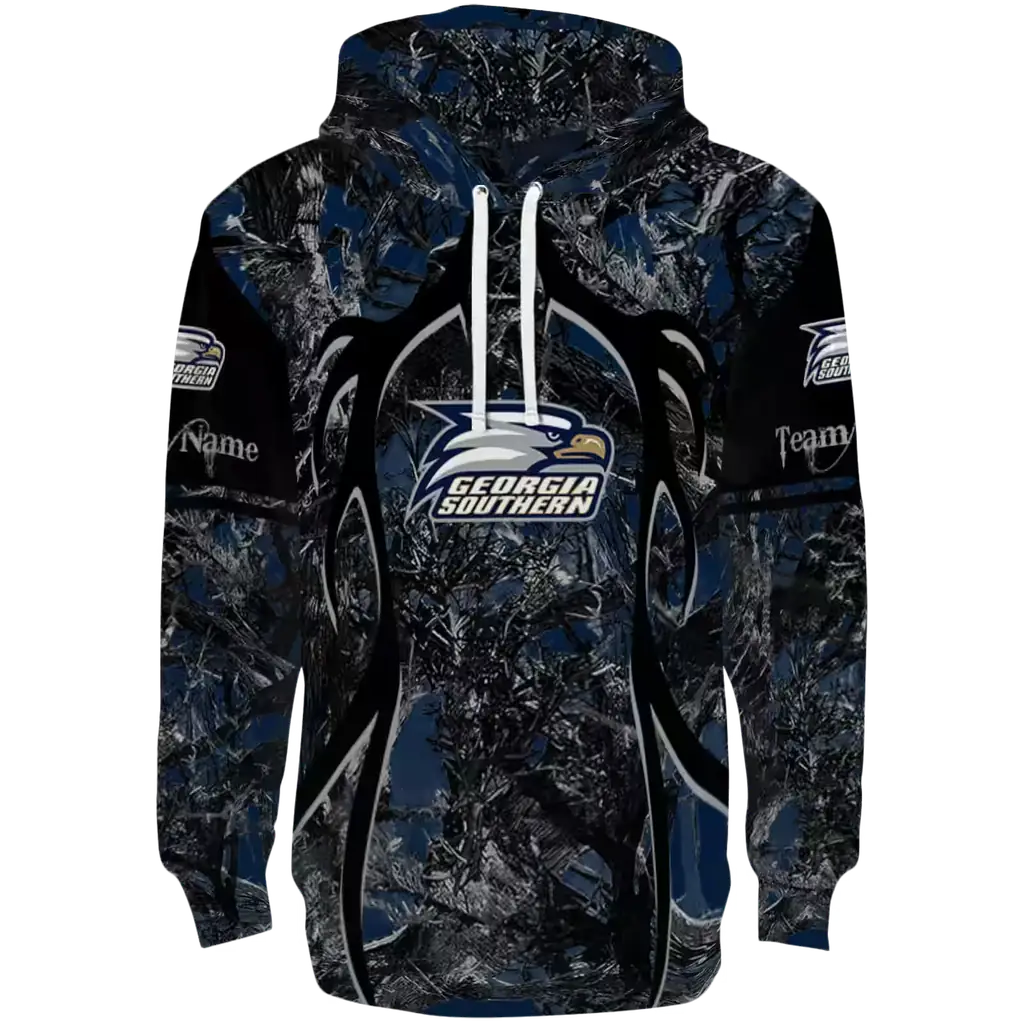 custom georgia southern eagles hunting theme blue black hoodie best selling custom georgia southern eagles hunting theme blue black hoodie best selling