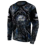 custom georgia southern eagles hunting theme blue black hoodie best selling