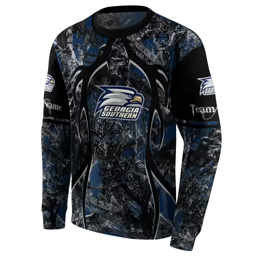 custom georgia southern eagles hunting theme blue black hoodie new arrival custom georgia southern eagles hunting theme blue black hoodie new arrival