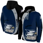 custom georgia southern eagles minimalist design blue black hoodie best selling