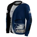 custom georgia southern eagles minimalist design blue black hoodie best selling