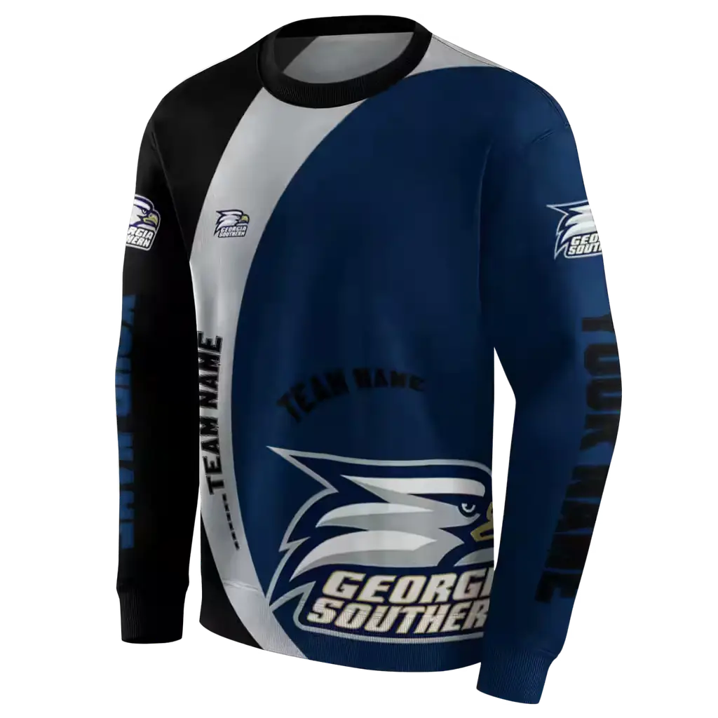 custom georgia southern eagles minimalist design blue black hoodie new arrival custom georgia southern eagles minimalist design blue black hoodie new arrival