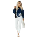 custom georgia southern eagles minimalist design blue black hoodie best selling