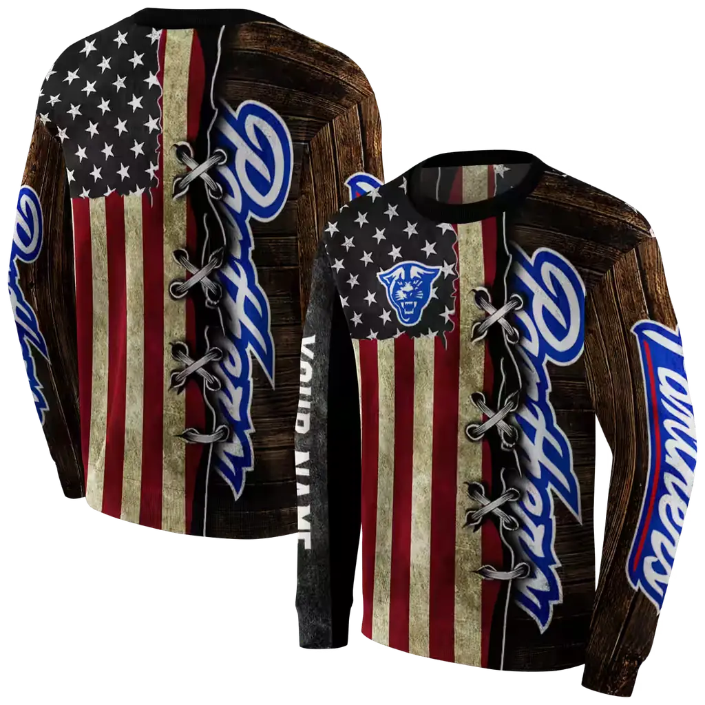 custom georgia state panthers american pride hoodie premium grade custom georgia state panthers american pride hoodie premium grade