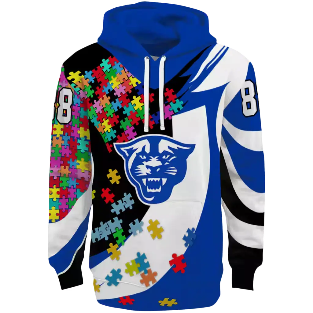 custom georgia state panthers puzzle pieces blue hoodie best selling custom georgia state panthers puzzle pieces blue hoodie best selling