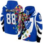 custom georgia state panthers puzzle pieces blue hoodie best selling