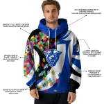 custom georgia state panthers puzzle pieces blue hoodie best selling