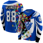 custom georgia state panthers puzzle pieces blue hoodie best selling