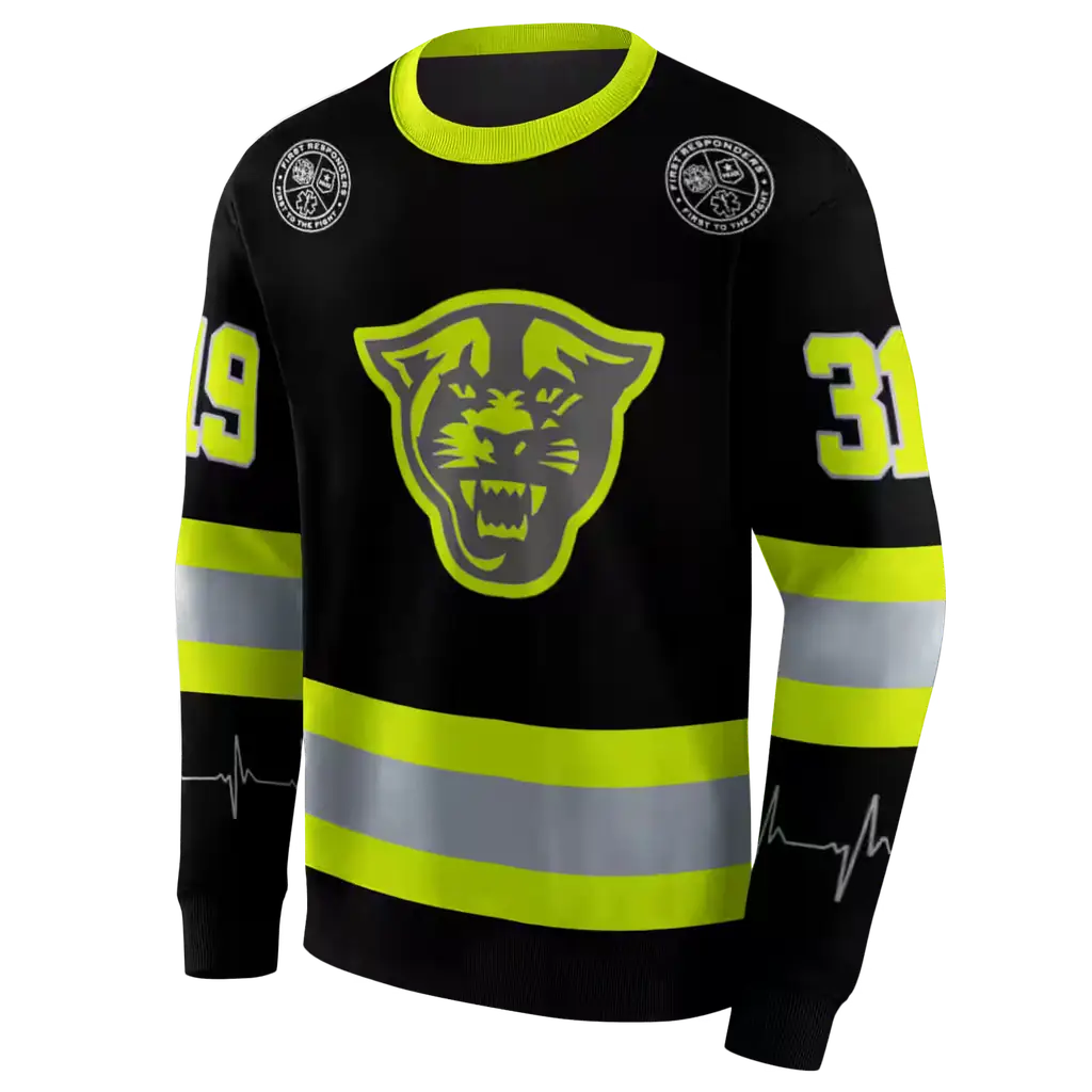 custom georgia state panthers safety motif black neon green hoodie new arrival custom georgia state panthers safety motif black neon green hoodie new arrival