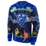 custom georgia state panthers spongebob patrick star blue navy hoodie best selling