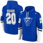 custom georgia state panthers striped sleeves blue hoodie best selling
