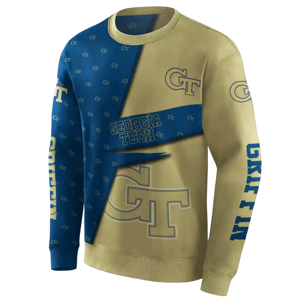 custom georgia tech yellow jackets abstract shape gold hoodie new arrival custom georgia tech yellow jackets abstract shape gold hoodie new arrival