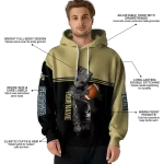 custom georgia tech yellow jackets baby groot gold black hoodie best selling