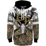 custom georgia tech yellow jackets forest silhouette hoodie best selling