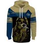 custom georgia tech yellow jackets grim reaper gold black hoodie best selling