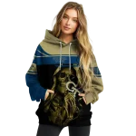 custom georgia tech yellow jackets grim reaper gold black hoodie best selling