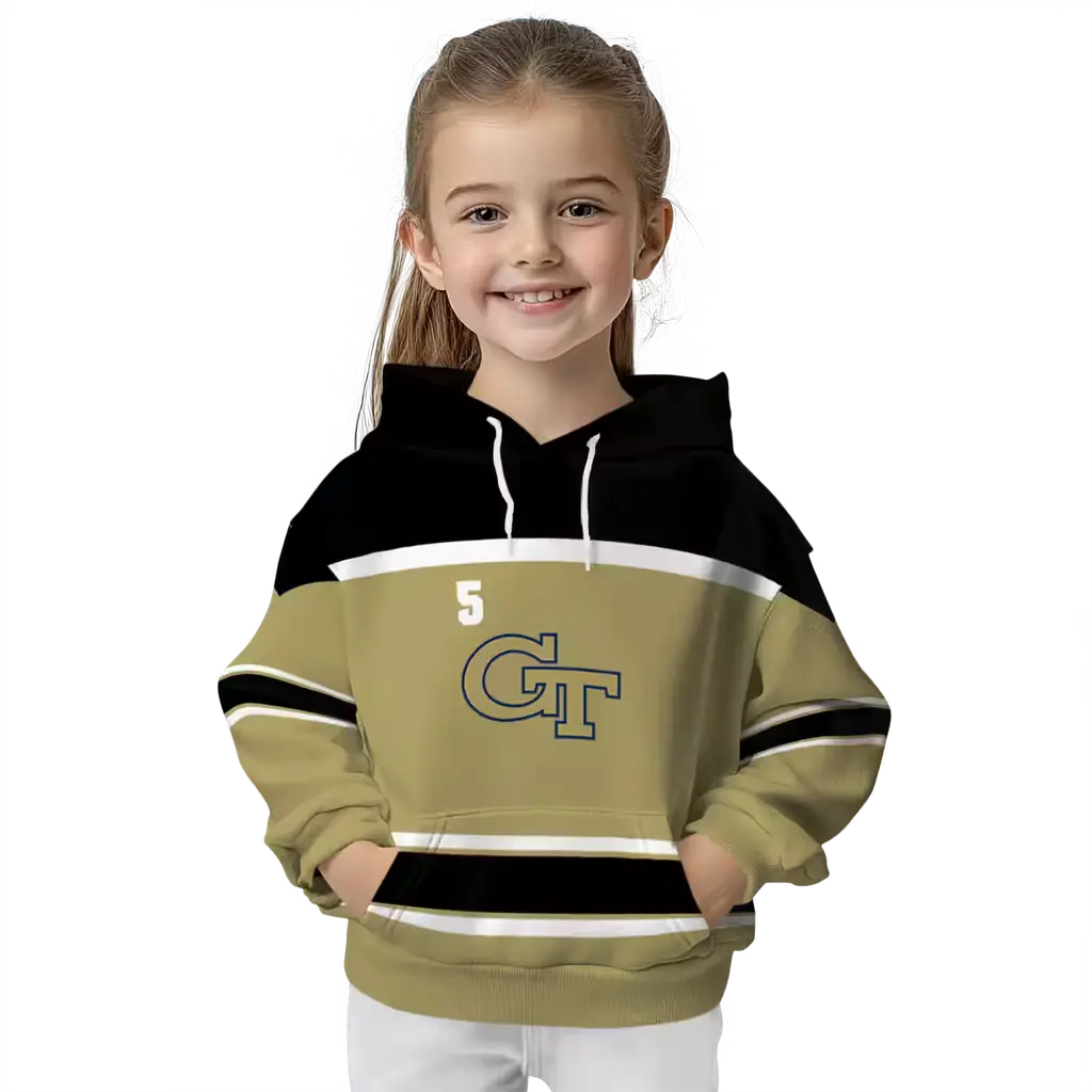 custom georgia tech yellow jackets striped pattern gold hoodie top rated custom georgia tech yellow jackets striped pattern gold hoodie top rated