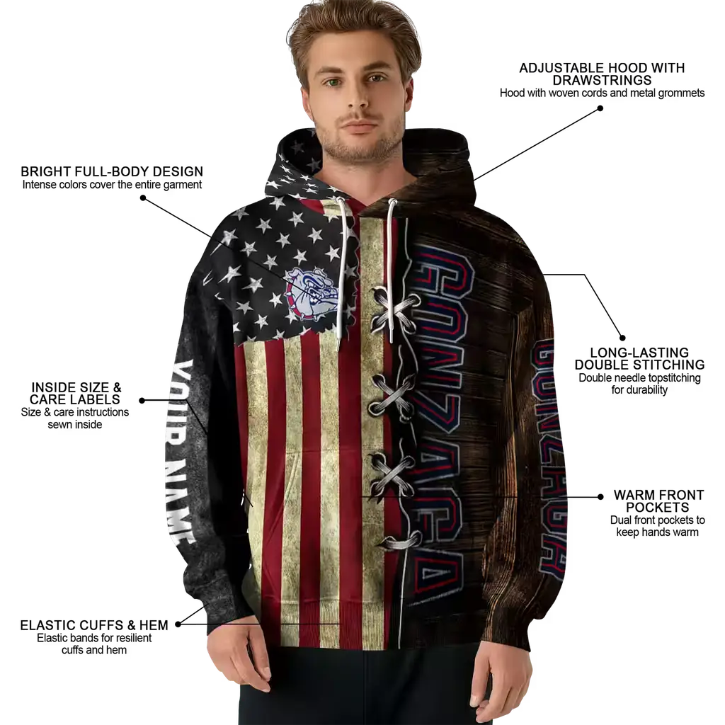 custom gonzaga bulldogs american pride hoodie latest model custom gonzaga bulldogs american pride hoodie latest model